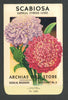 Scabiosa Vintage Archias Seed Store Seed Packet