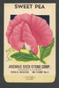 Sweet Pea Vintage Archias Seed Store Seed Packet