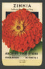 Zinnia Vintage Archias Seed Store Seed Packet