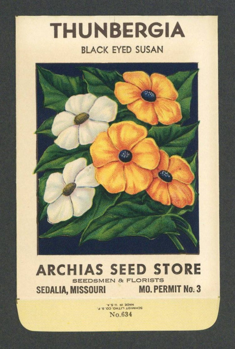 Thunbergia Antique Archias Seed Packet
