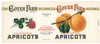 Clover Farm Brand Vintage Cleveland Ohio Apricot Can Label