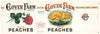 Clover Farm Brand Vintage Cleveland Ohio Peaches Can Label