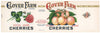 Clover Farm Brand Vintage Cleveland Ohio Cherries Can Label