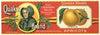 Quaker Brand Vintage Apricot Can Label