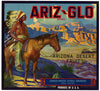 Ariz-Glo Brand Vintage Mesa Arizona Citrus Crate Label