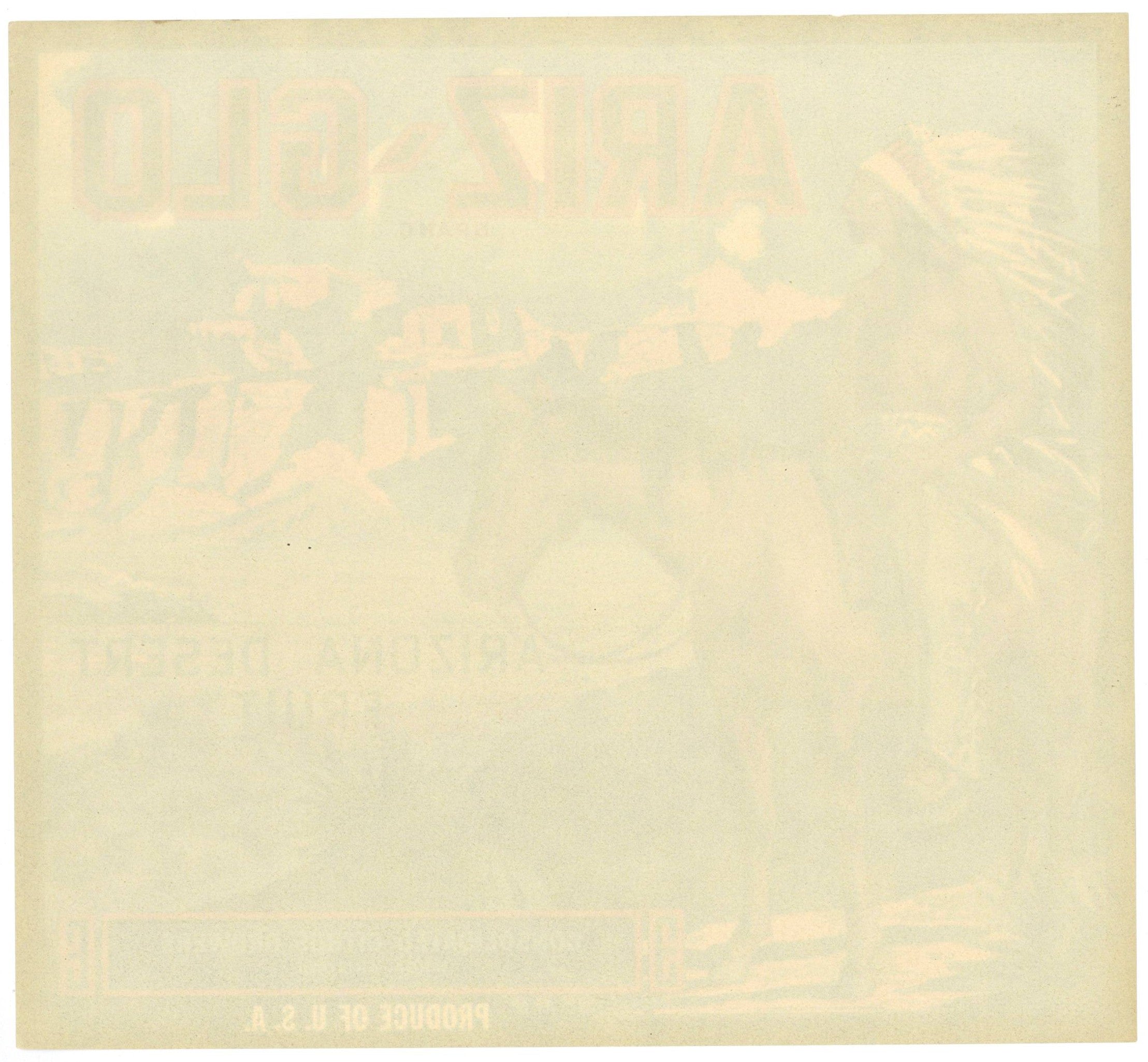 Ariz-Glo Brand Vintage Mesa Arizona Citrus Crate Label – thelabelman