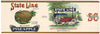 State Line Brand Vintage Chicago Illinois Can Label