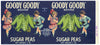 Goody Goody Brand Vintage Sugar Peas Can Label