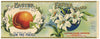 Easter Brand Vintage Peach Can Label