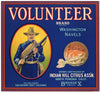 Volunteer Brand Vintage Pomona California Orange Crate Label