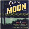 Crescent Moon Brand Vintage Crescent City Florida Citrus Crate Label, L
