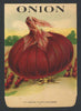 Onion Antique Genesee Valley Litho. Seed Packet, 608