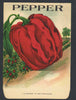 Pepper Antique Genesee Valley Litho. Seed Packet, 570