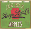 Los Rios Brand Rivers Bros. Apple Crate Label