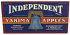 Independent Brand Vintage Washington Apple Bushel Label