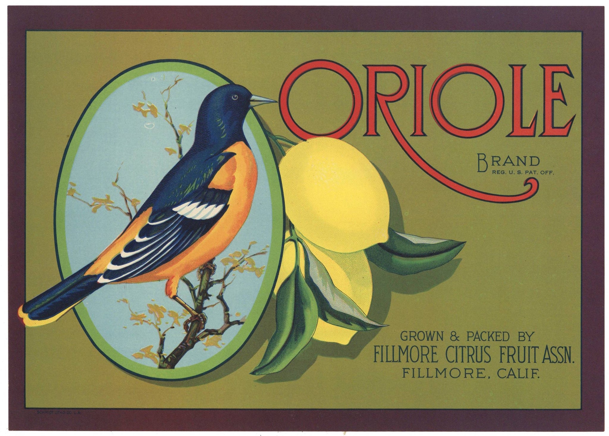 Up N' Atom Brand Vintage Watsonville Carrot Crate Label – thelabelman