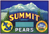 Summit Brand Vintage Colfax California Pear Crate Label, box
