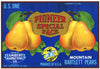 Pioneer Special Pack Brand Vintage Pear Crate Label, 4/5bu