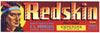 Redskin Brand Vintage Exeter Grape Crate Label, 25 lbs.
