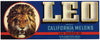 Leo Brand Vintage El Centro California Melon Crate Label