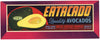 Eatacado Brand Vintage La Habra Avocado Crate Label, larger