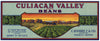 Culiacan Valley Brand Vintage Nogales Arizona Bean Crate Label