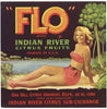 Flo Brand Vintage Florida Citrus Crate Label, g