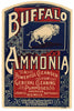 Buffalo Brand Vintage Buffalo New York Ammonia Bottle Label