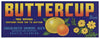 Buttercup Brand Vintage Eustis Florida Citrus Crate Label
