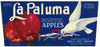 La Paluma Brand Vintage Payette Idaho Apple Crate Label
