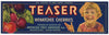 Teaser Brand Vintage Wenatchee Washington Cherry Crate Label