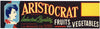 Aristocrat Brand Vintage Fruit and Vegetable Crate