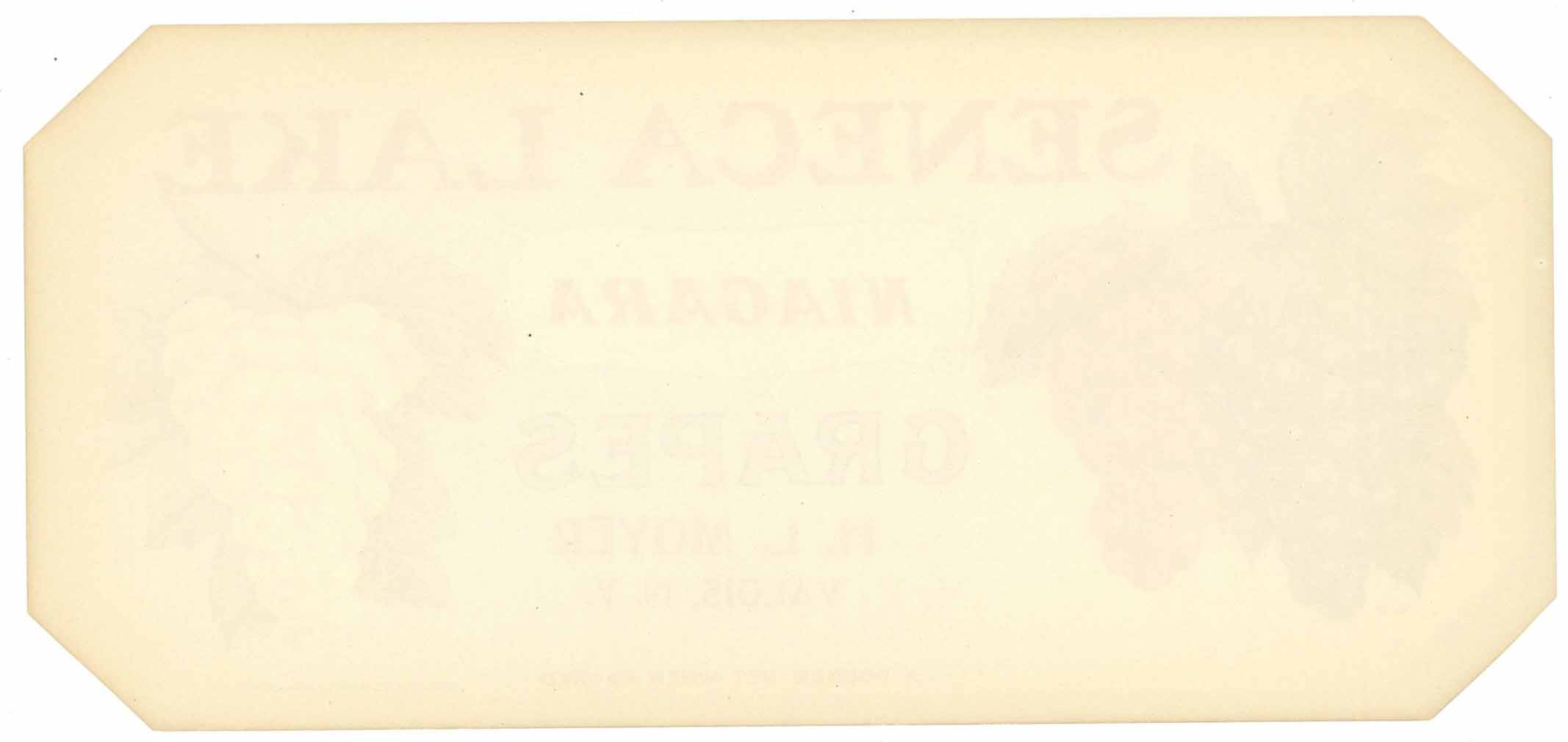 Seneca Lake Brand Vintage New York Grape Crate Label, Niagra – thelabelman
