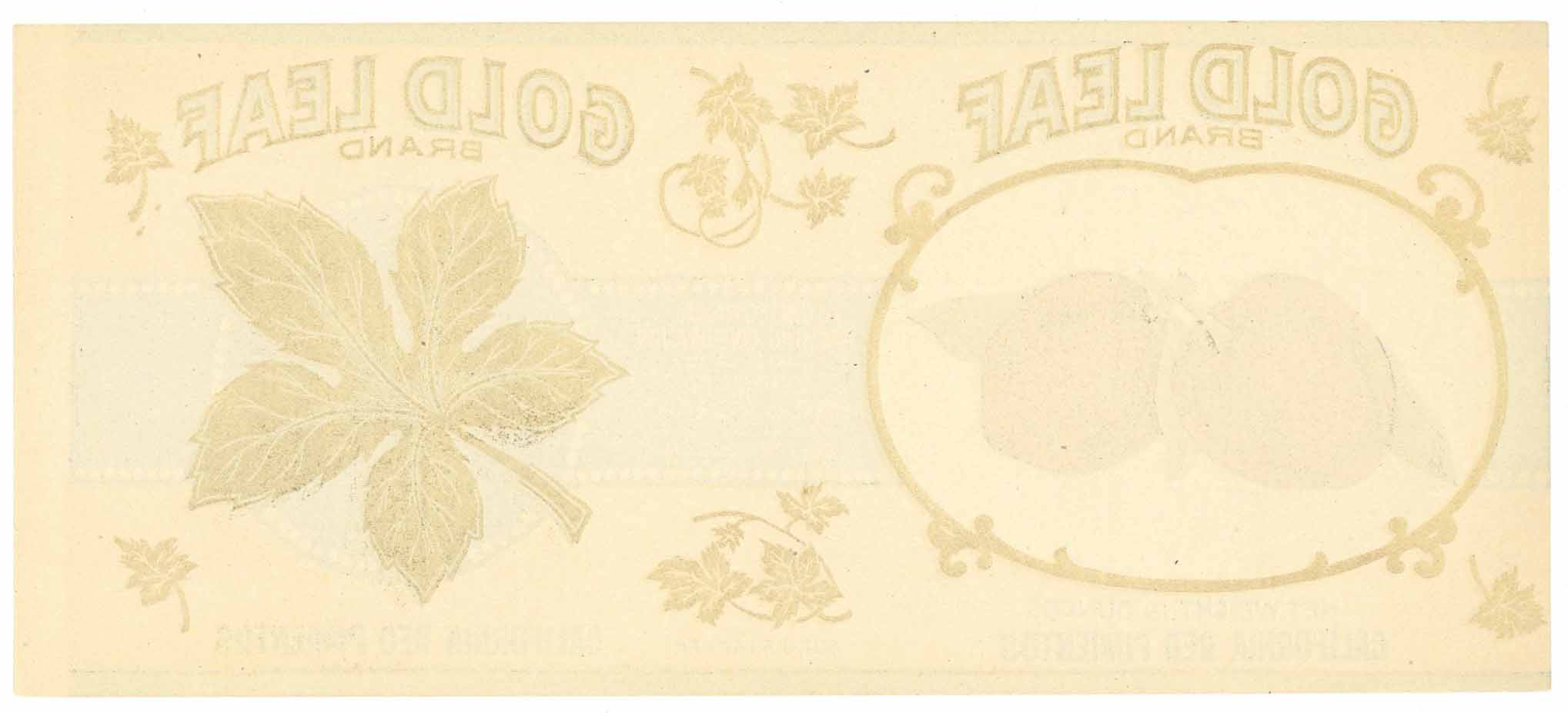 Gold Leaf Brand Vintage Red Pimientos Can Label – thelabelman