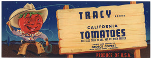 Tracy Brand Vintage Tomato Crate Label