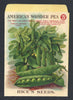 American Wonder Pea Antique Rice's Seed Packet