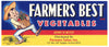 Farmers Best Brand Vintage Nogales Arizona Vegetable Crate Label