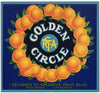 Golden Circle Brand Vintage Redlands Orange Crate Label