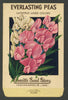 Everlasting Peas Vintage Everitt's Seed Packet