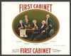 First Cabinet Brand Inner Cigar Box Label