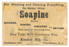 Victorian Trade Card, Soapine, Eagle