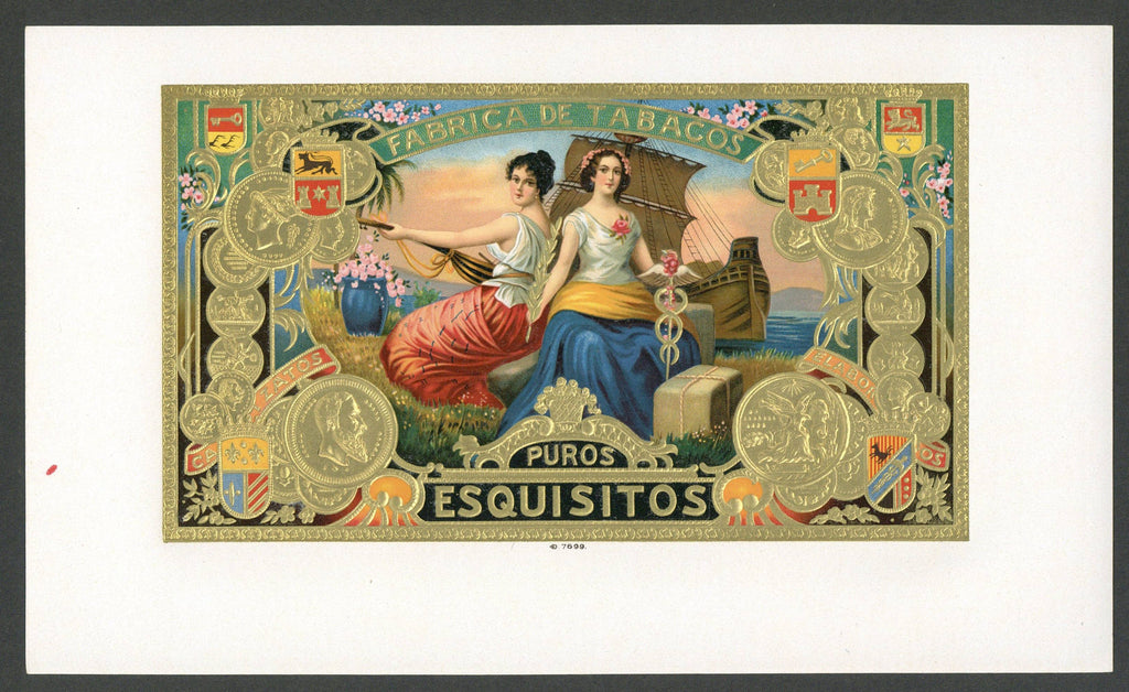 Fabrica De Tabascos Brand Inner Cigar Box Label