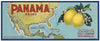 Pacific Brand Vintage Santa Barbara Lemon Crate Label, 1/2 box