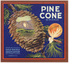 Pine Cone Brand Vintage East Highlands Orange Crate Label, Sunkist