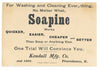 Victorian Trade Card, Soapine