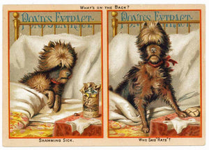 Victorian Trade Card, Pond's Extract, Dog