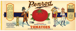 Penrod Brand Vintage Pennsylvania Tomato Can Label