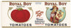 Royal Boy Brand Vintage Fairbury Nebraska Tomato Can Label