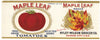 Maple Leaf Brand Vintage Kansas City Tomato Can Label
