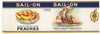Sail-On Brand Vintage St. Louis Missouri Peach Can Label